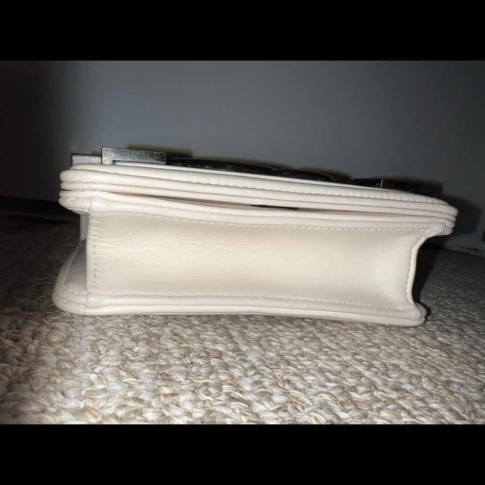 Chanel Authentic Lambskin Brick Lego White Flap Shoulder Crossbody Bag - Picture 3 of 14